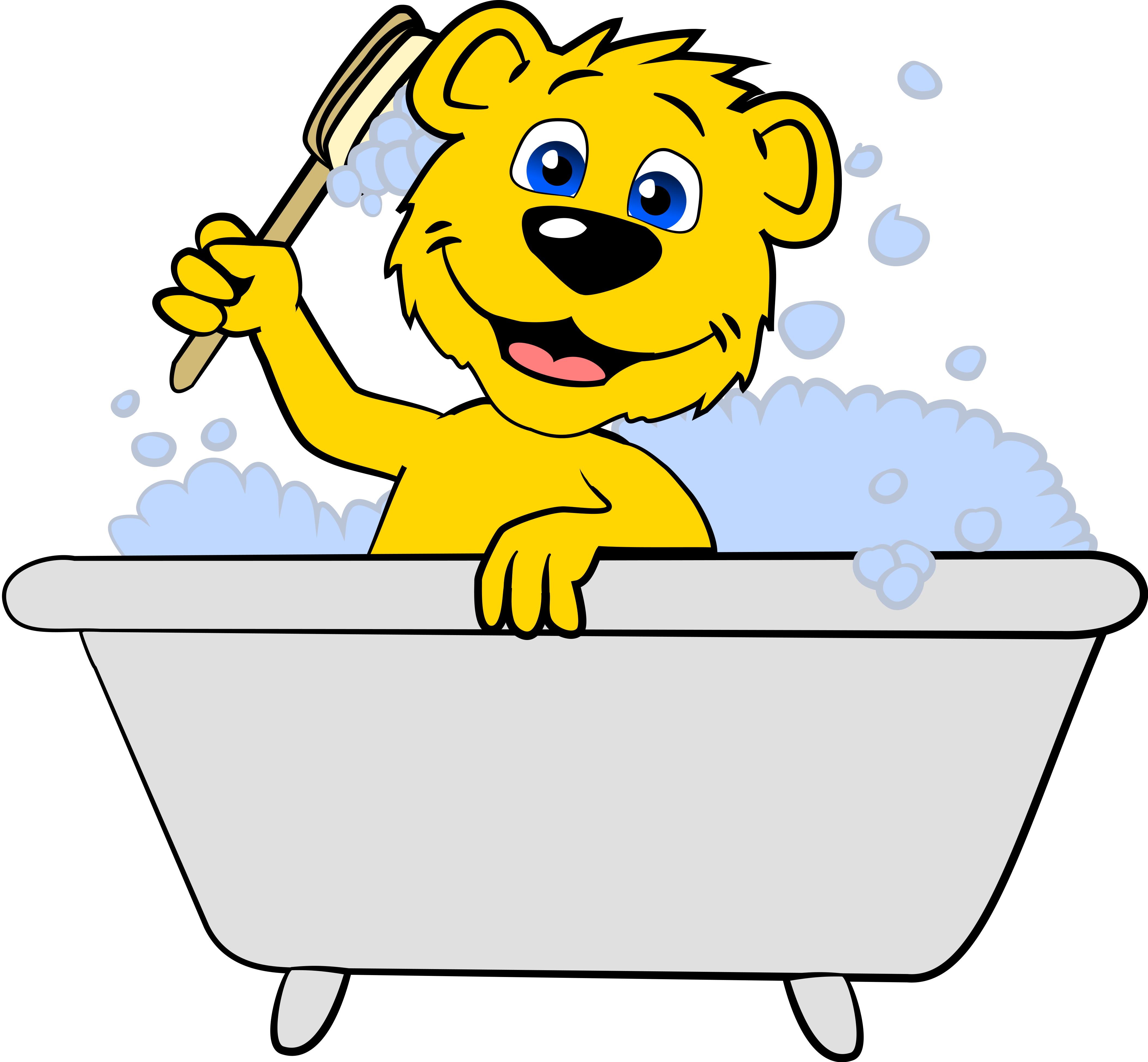 Cleaning-Ben ben the bear cleaning