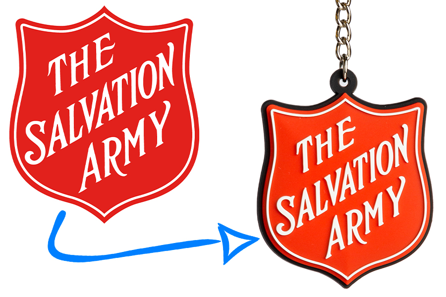 Logo_keychain Werbeartikel für Franchiseunternehmen