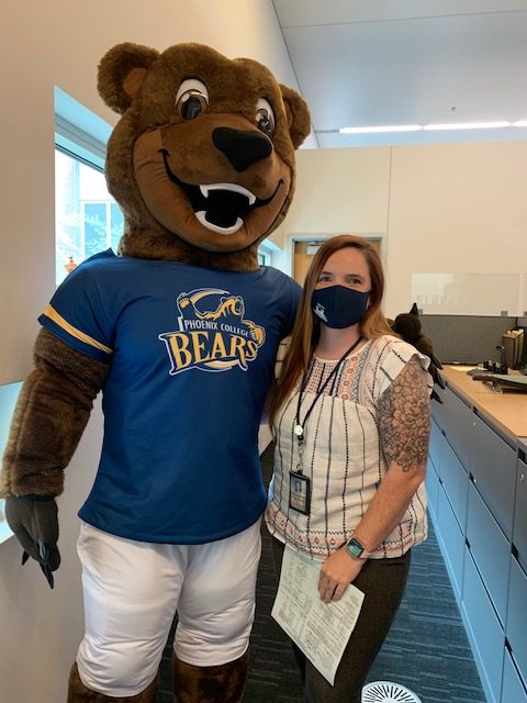 Phoenix College – Bumstead the Bear Mascot