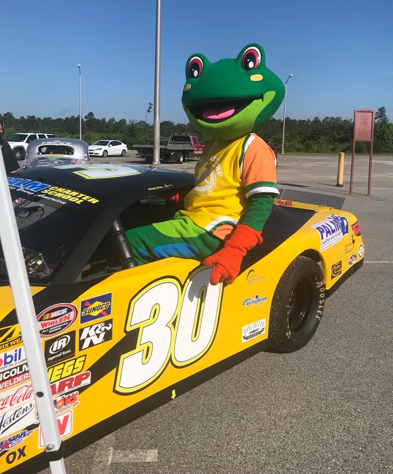 Rockin-Jump-Trampoline-Parks-Mascot-in-a-car