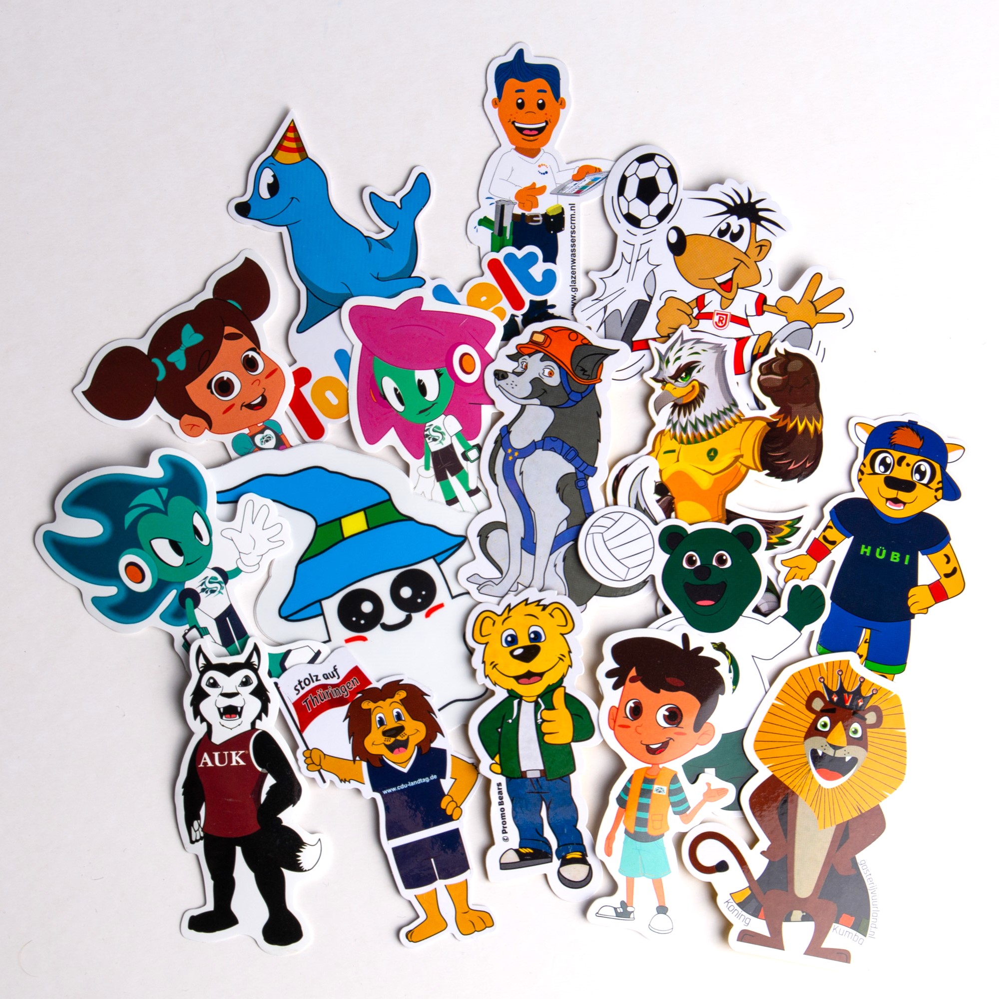 Sticker-group Verschiedene von Promo Bears hergestellte Aufkleber