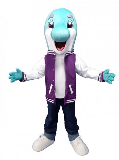 Delfin Maskottchen