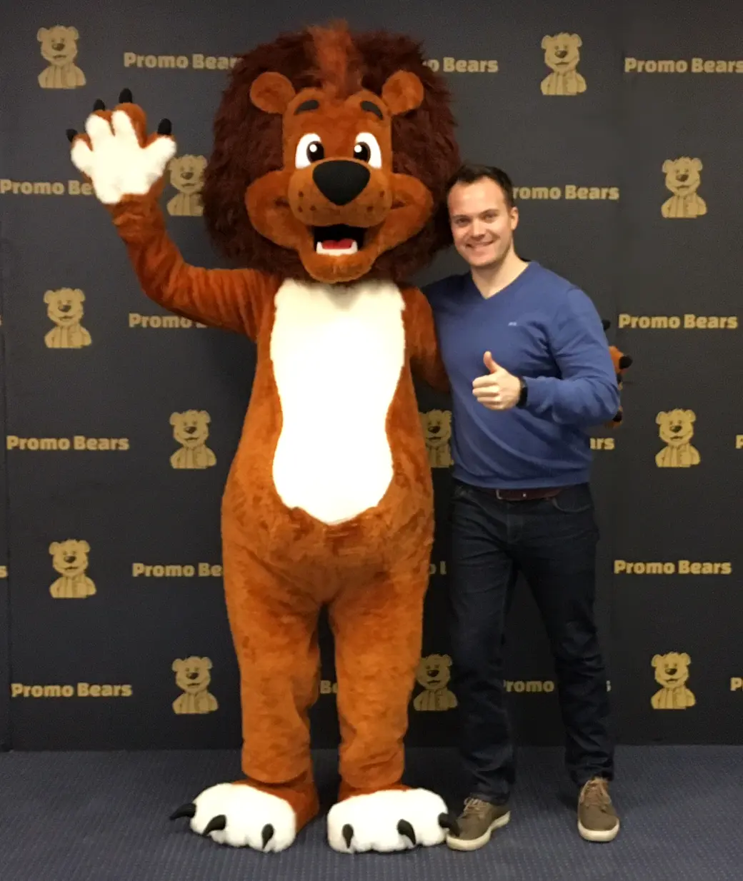 Lion-Mascot-Costume-in-Stock-Made-by-Promo-Bears