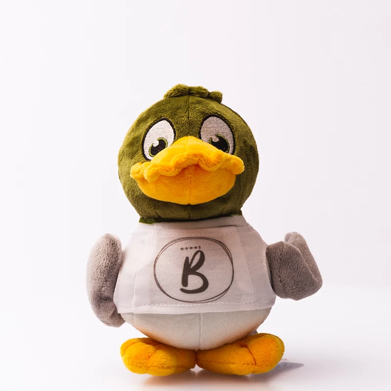 Plüschtier-Produktion-Ente Enten-Kuscheltier mit Logo hergestellt durch Promo Bears