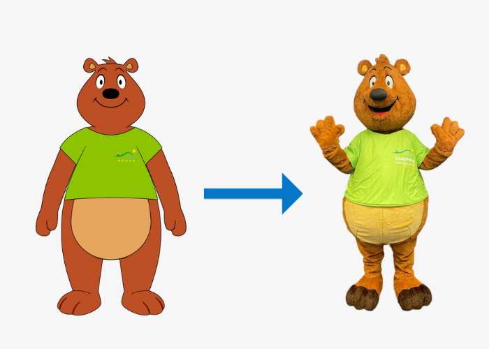 Campingplatz Kirchzarten Maskottchen Bobo Hergestellt Von Promo Bears