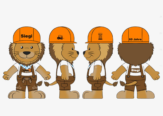 Produktionszeichnung – Kuscheltier für Siegl Siegl Plüschtier Design Hergestellt Von Promo Bears