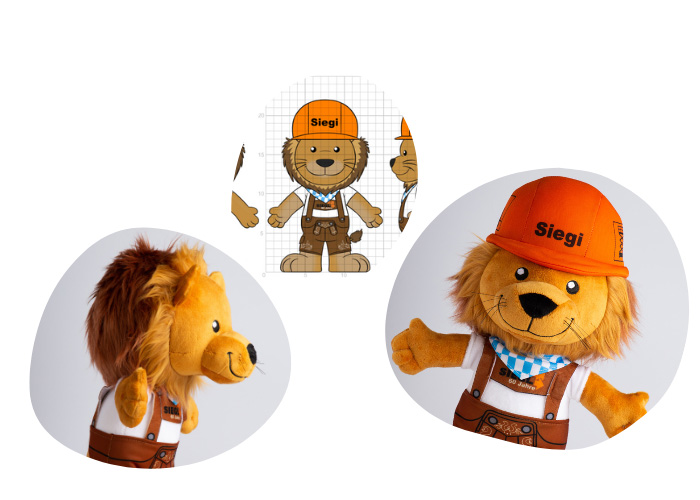 Siegi hergestellt durch Promo Bears Siegl Plüschtier Hergestellt Von Promo Bears