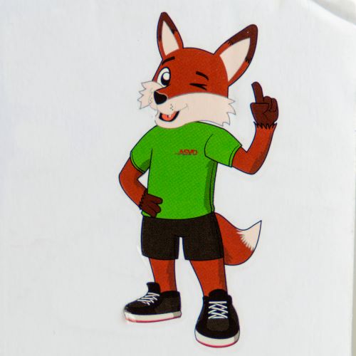 Individuelles Kinder-Tattoo Fuchs Temporäres Klebetattoo im individuellen Maskottchen-Design Fuchs