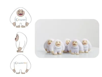 Yeti-Stressball Design von Promo Bears