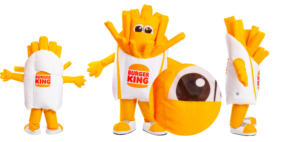 Inflatable Mascot Costume Page Fabric Aufblasbare Maskottchenkostüme können sowohl glatt, als auch mit Stoffschicht hergestellt werden.